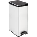 Miniatyrbild 1 av 7: Poubelle Slim - SLIM BIN - CURVER - 40L - Platsparande - 40 x 25 x 61 cm - Metallgrå