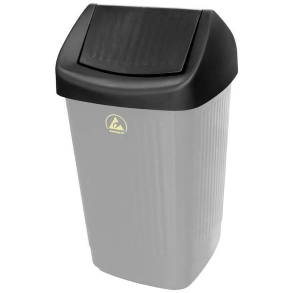 BJZ A-6981 antistatiskt (ESD) fällbart lock (B x H x D) 365 x 174 x 365 mm plast svart 1 st.