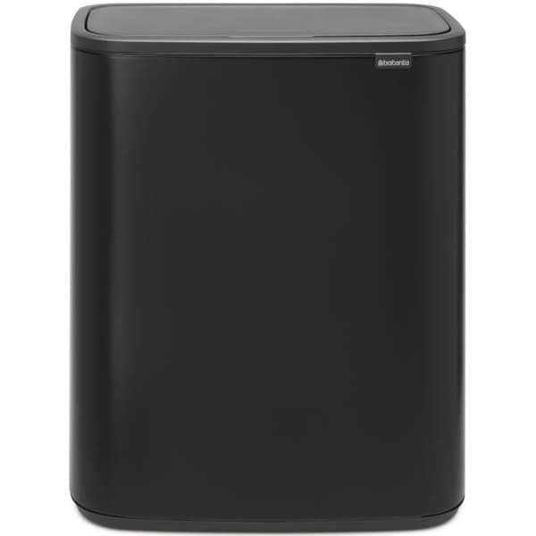 Bo Touch Bin BRABANTIA - Med 2 innerhinkar - 2 x 30 L - Matt svart