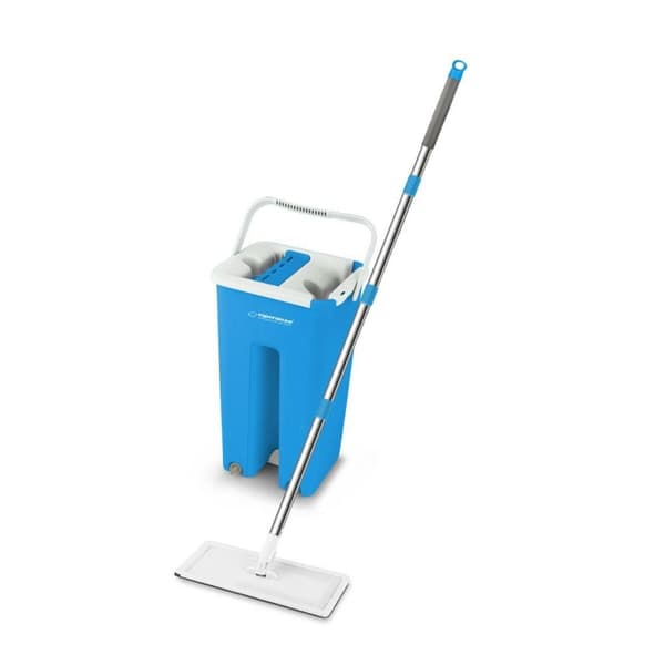 Mop with Bucket Esperanza EHS004 Blå Vit Mikrofiber