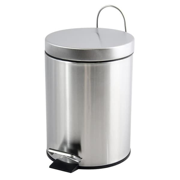 MSV Bin - Satinfinish med avtagbar hink - 3 L - Grå
