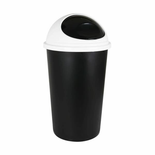 Skraldespand Tontarelli Big hoop Hvid Sort 45 L (10 enheder)