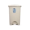 Miniatyrbillede 3 af 4: Papirkurv med pedal Beige Plastik 50 L (3 enheder)