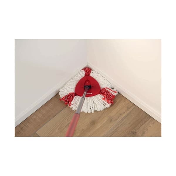 Mop with Bucket Vileda mop en steel Supermocio 3Action Hvid Rød Mikrofibre