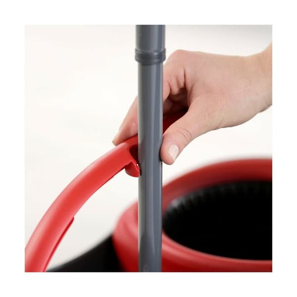 Mop with Bucket Vileda mop en steel Supermocio 3Action Hvid Rød Mikrofibre
