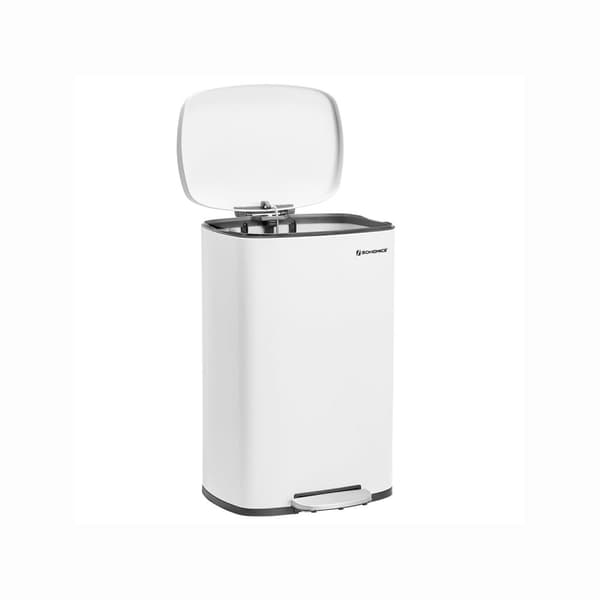 Skräp hink - stålpedalfack - 50 L - Softclose - med plast inner hink - svart