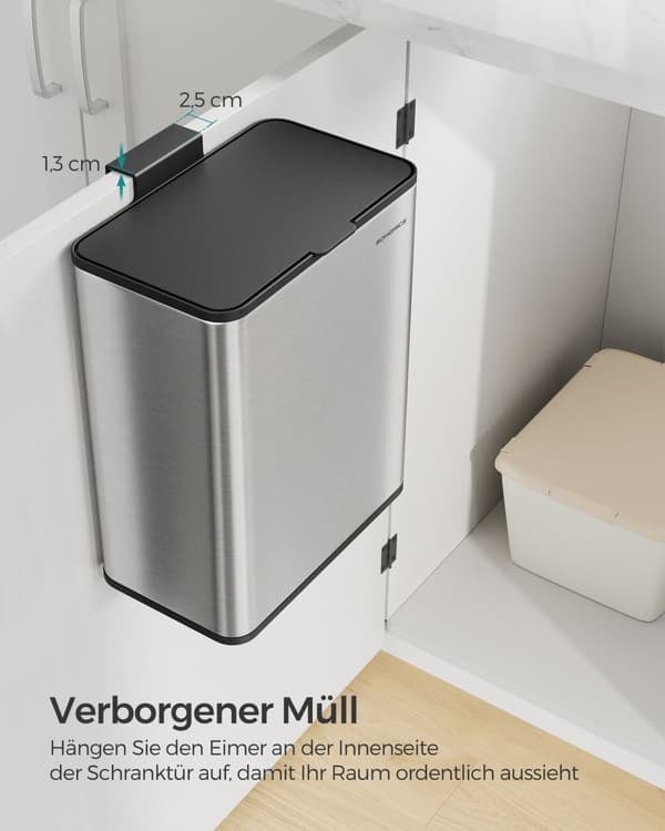 Skräp i bin-med lock för organiskt avfall av metall