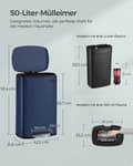 Miniatyrbild 6 av 6: Trash - Kitchen - Foot Pedal - Steel - Blue