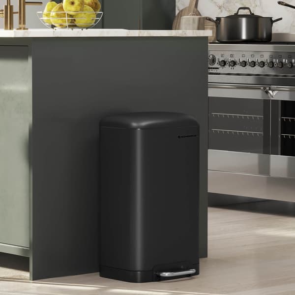 TRASH - Stålpedal Bin - 30L - Softclose - Airproof - Svart