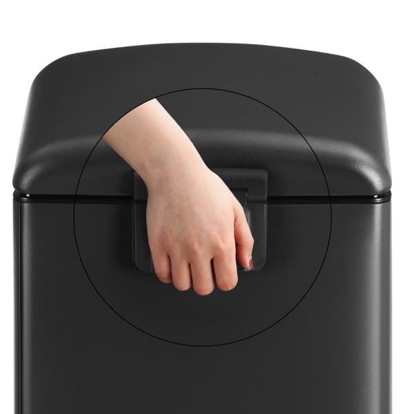 TRASH - Stålpedal Bin - 30L - Softclose - Airproof - Svart