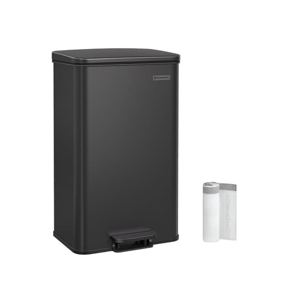 Kitchen Prullen bin - 40 liter - pedal Grenbak - svart