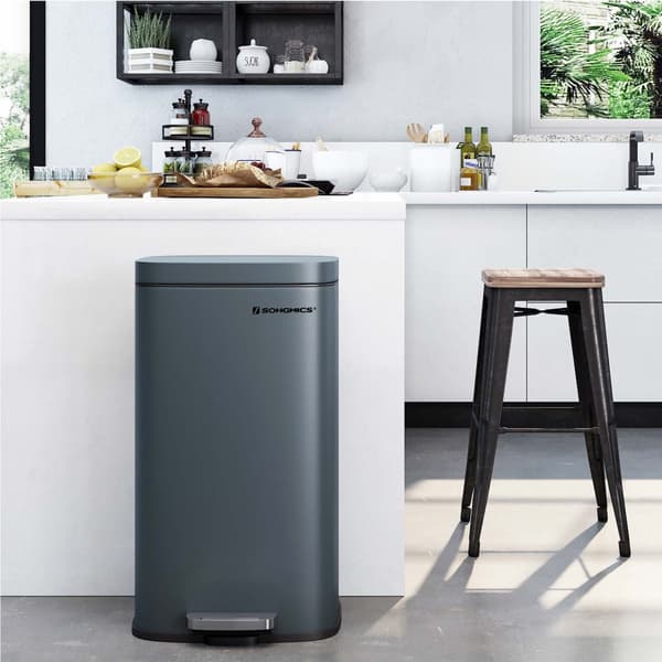 Avfallsbimmer - pedal bin - softclose - 30 l - rökgrå