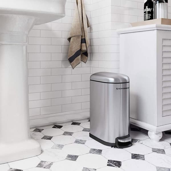 TRASH - Stålpedal Bin - 10 L - Softclose - Silver