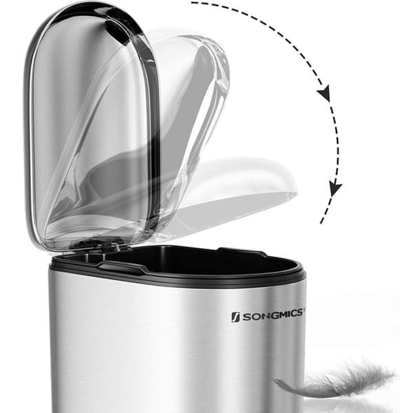 TRASH - Stålpedal Bin - 10 L - Softclose - Silver