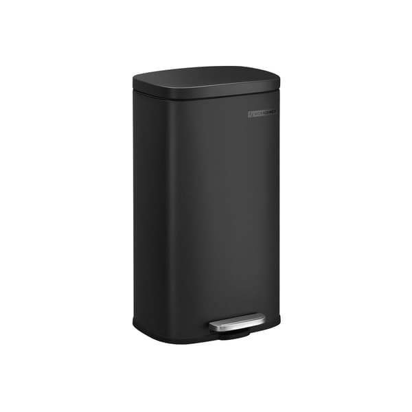 Avfallsbask - 30 L - Pedal Bucket - Softclose - Luktlös - Svart