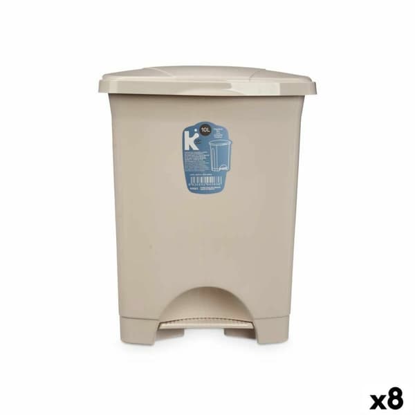 Pedalhink Beige Plast 10 L (8 antal)