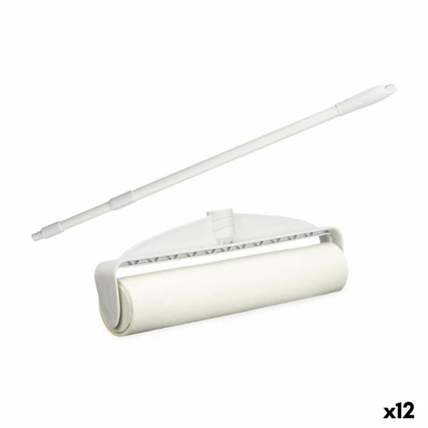 Klädrulle Vit 25 x 70 x 6,5 cm Teleskopisk (12 antal)