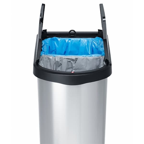Rotho Paso Duo Pedal Bin 50L Silver/Metallic