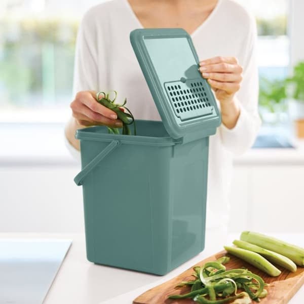 Rotho Bio Avfallskärl + Aktivt Kolfilter 8L Mistel Grön