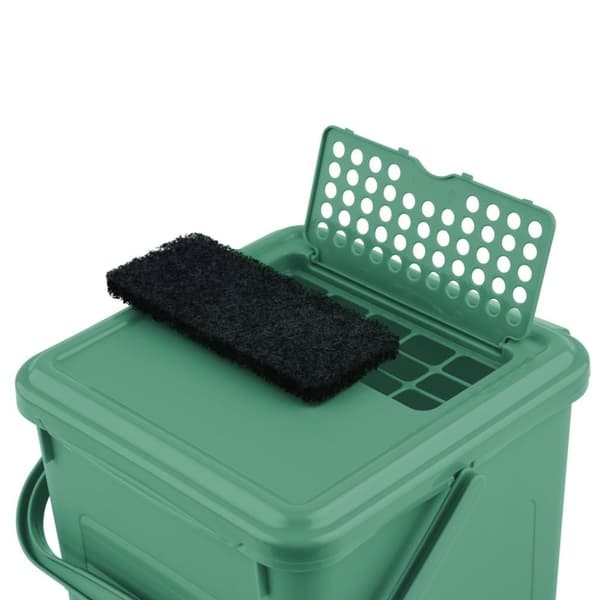 Rotho Bio Avfallskärl + Aktivt Kolfilter 8L Mistel Grön