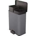 Miniatyrbild 2 av 3: Curver Decobin Duo Avfallskärl 26+26L Cool Grey