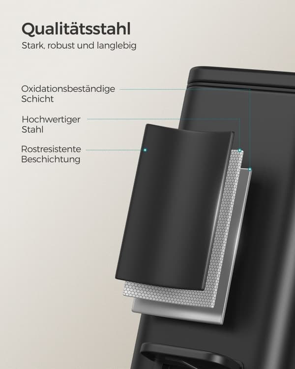 Kosmetikboks - 10 liter - med sort låg