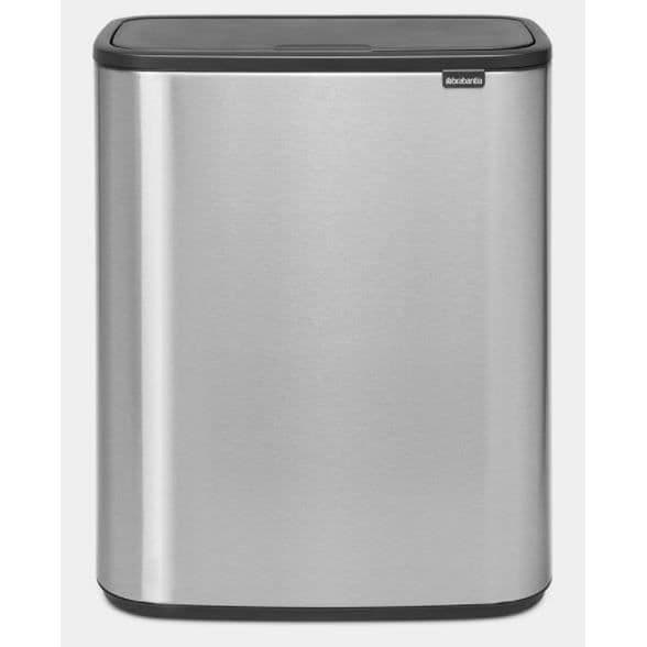 BRABANTIA Bo Touch Bin - 2x 30 L - Matt stål Fingeravtryckssäker