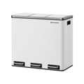 Miniatyrbillede 9 af 10: Affaldsseparationssystem - 3 rum - 3 × 18 l - med et sand beige låg