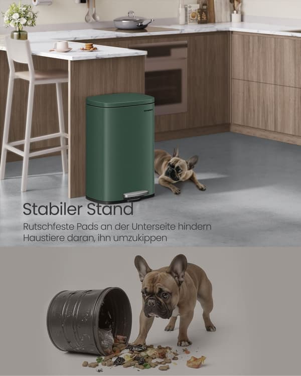 Kitchen Prullen Bin - 50 liter - Vintage Green