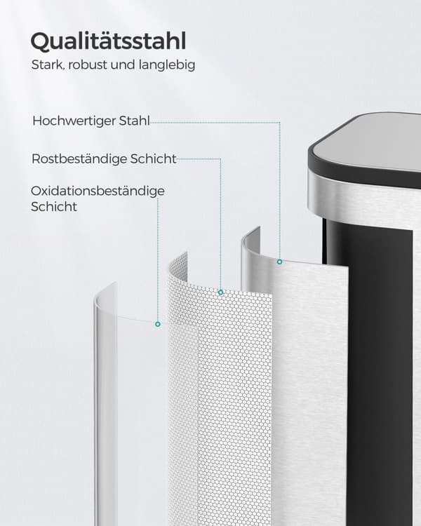 Skräpfack - 20 liter - med metalliskt silverlock