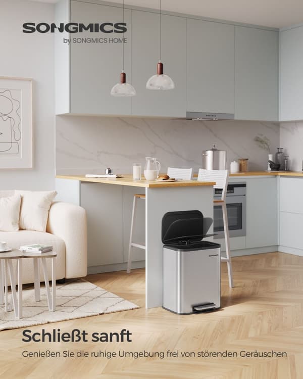 Skräpfack - 20 liter - med metalliskt silverlock