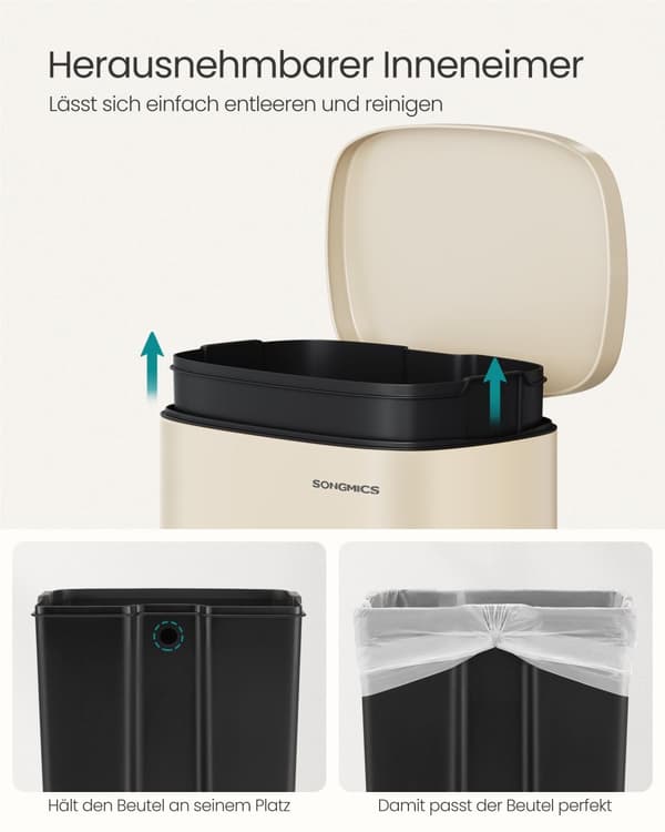Kök Prullen bin 50 liter zandbeige