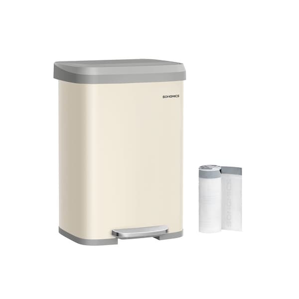 Kök Prullen Box med lock 50 liter sandbisk