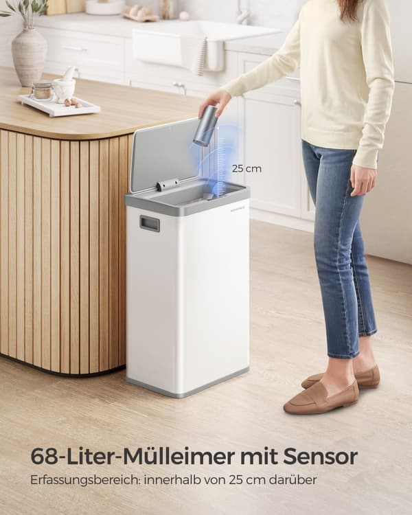 Skräpfack med rörelsessensor tillverkad av staalwolkwit