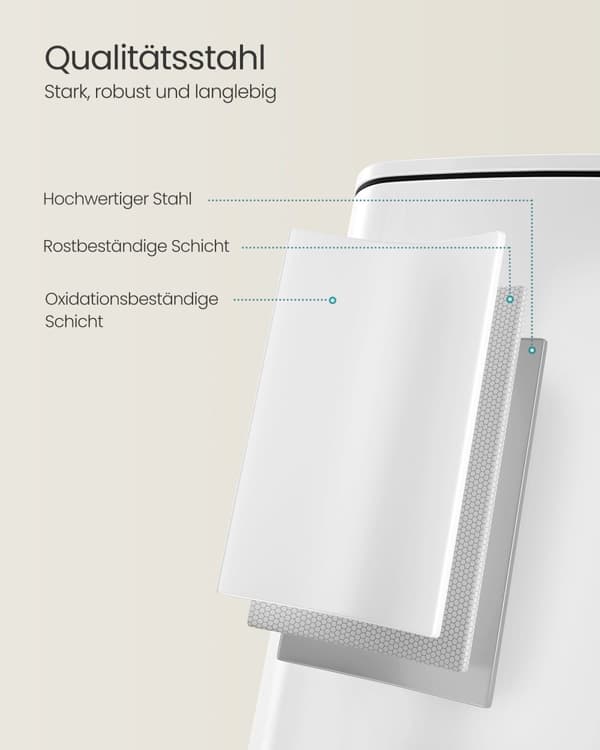 Skräp kan 30 liter gjord av molnvitt stål