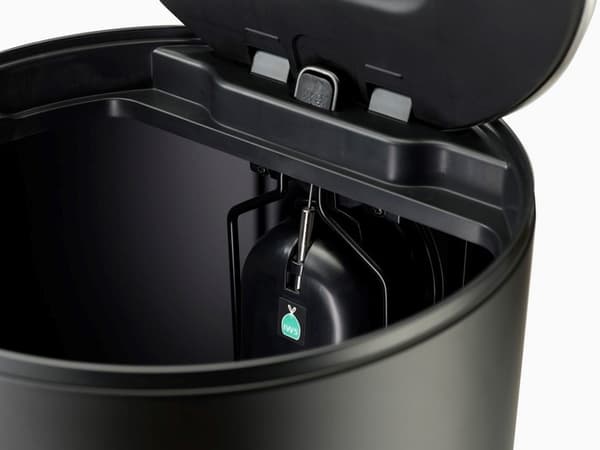 JJ-rund fritstående kurv, 30l. Carbon Black Arc