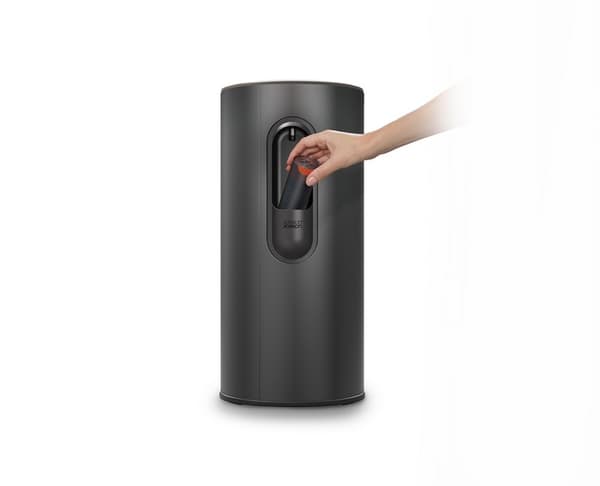 JJ-rund fritstående kurv, 30l. Carbon Black Arc