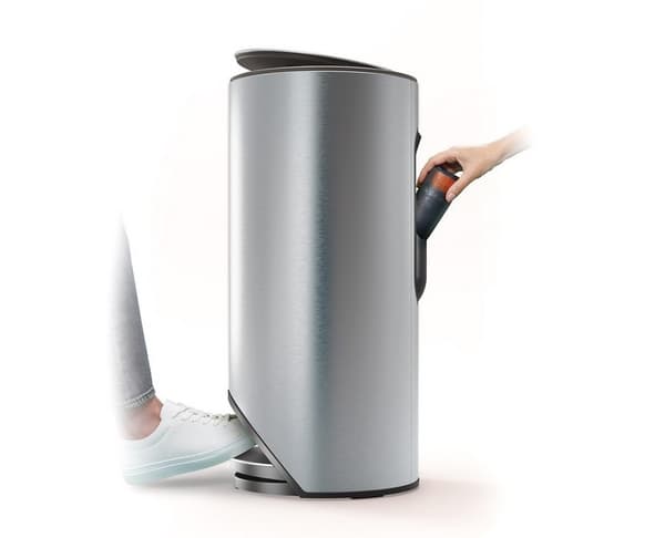 JJ-Stainless Steel Arc fritstående rund kurv