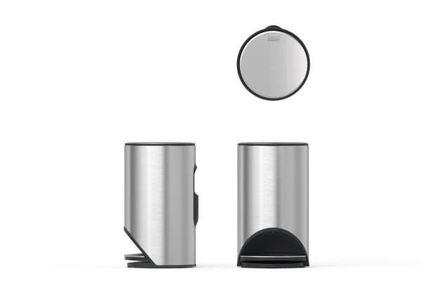 JJ-Vapaasti seisova pyöreä kori, 10l.StainlessSteel Arc