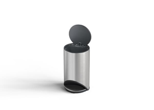 JJ-Vapaasti seisova pyöreä kori, 10l.StainlessSteel Arc