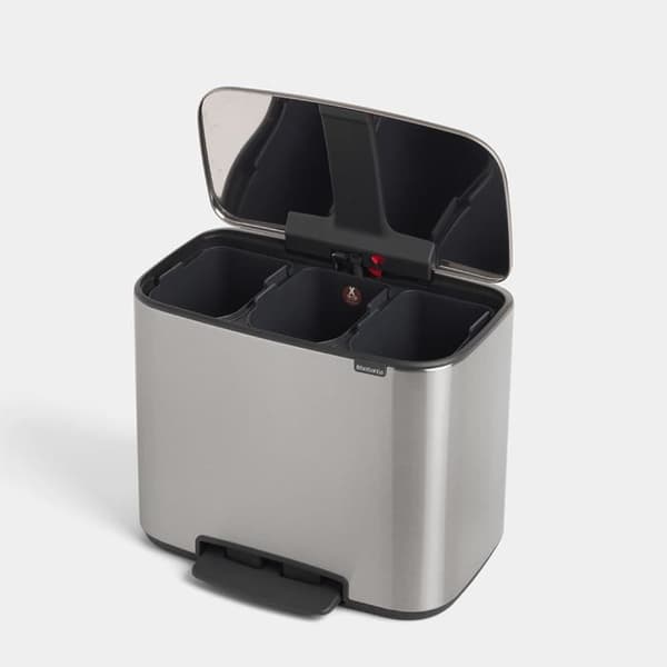 BRABANTIA Pedal Bin Bo 3 Skopor Satin Stål