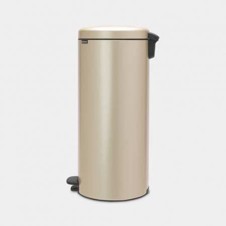 BRABANTIA NewIcon Pedal Bin 30 L - Metalliskt guld