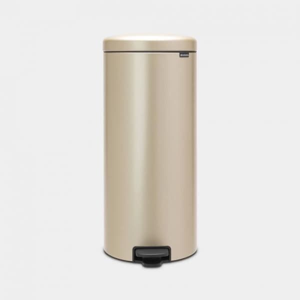 BRABANTIA NewIcon Pedal Bin 30 L - Metalliskt guld
