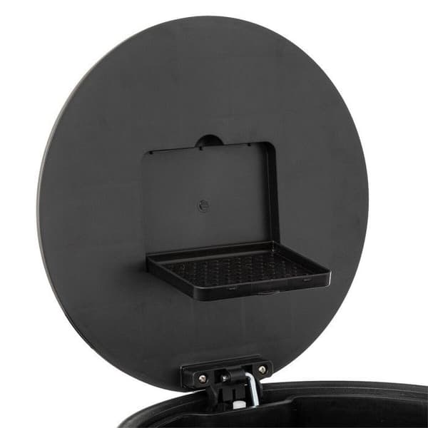 5five - metallisk soptunna 30l "delta" rostfritt svart