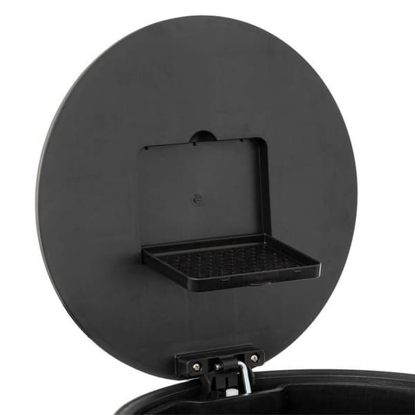 5five - metallisk soptunna 30l "delta" rostfritt svart