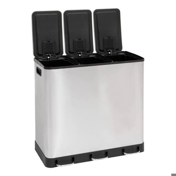5five - sorteringsbehållare "ariane" 3x18l rostfritt stål
