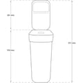 Miniatyrbild 3 av 3: Curver bin, för återvinning, 30 liter, vit, Ready To Collect