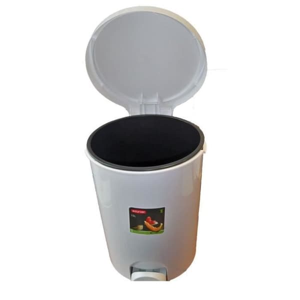 Curver papperskorg med pedal 15l vit 173195