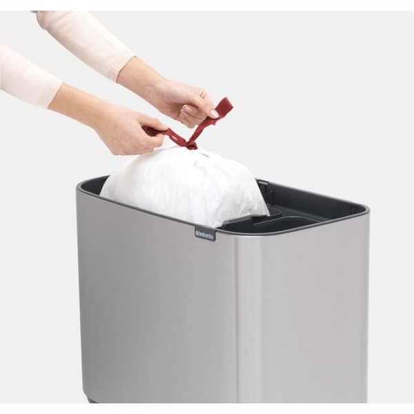 BRABANTIA Bo Touch Bin - 11 + 23 L - Matt stål