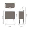 Miniatyrbild 6 av 6: BRABANTIA Bo Touch Bin - 11 + 23 L - Matt stål